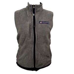US Expedition Jacket Full Zip Sleeveless Outdoor Gray Blue